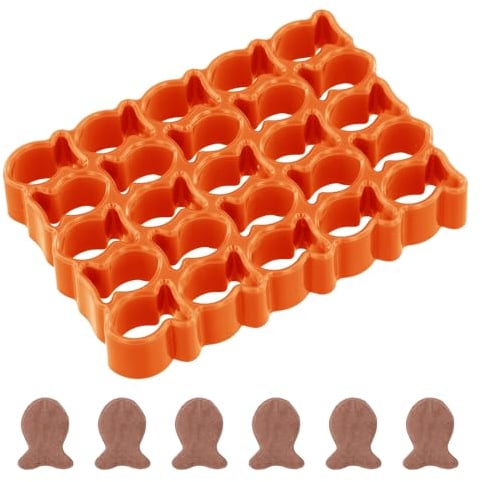 Mini Goldfish Cracker Cutter, 25-Cavity Gold Fish Cookie Cutters Cute Fish Biscuit Cookie Cutter Fish Shaped Baking Mold for DIY Crafts Making Small Treats (Orange)