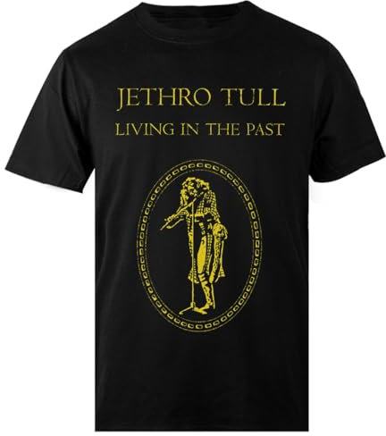Jethro Tull Living In The Past Herren Schwarz T-Shirt Herren T-Shirt Regular