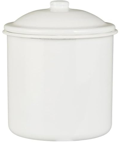 IB Laursen Dose Emaille, H: 15 Ø: 13