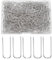 Sewing U-Shaped Fork Pins | 100pcs Sewing Needles Double Blocking U Pins | Jewelry Display Pins Hand Knitting Crochet Projects Needles for Coats, Socks, Quilts