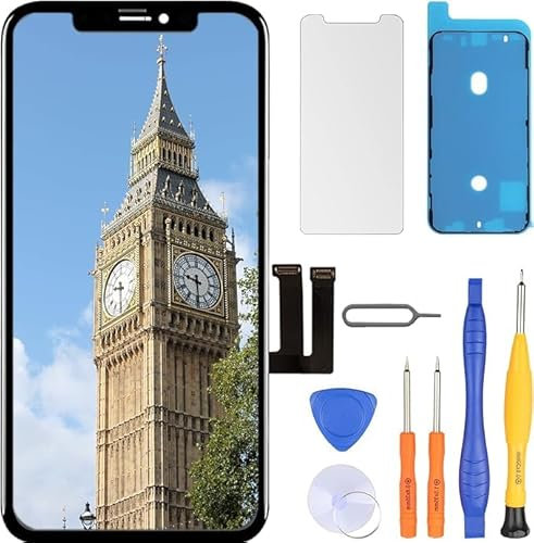 LL TRADER Pantalla para iPhone 11 LCD de 6,1 pulgadas, pantalla táctil, digitalizador táctil 3D, marco FHD, montaje y kits de reparación (modelos A2111, A2223, A2221) 2024