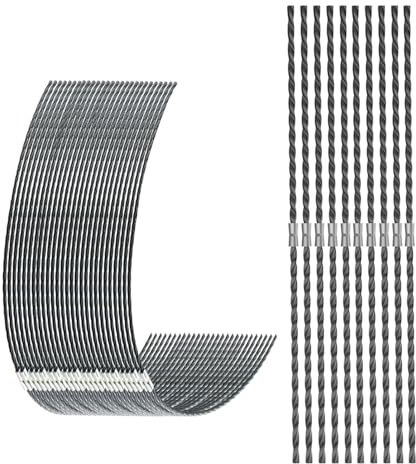TRUSTLIONTEK 30 pieces 37 cm × 3.5 mm trimmer line for Bosch grass trimmer AFS 23-37, replacement trimmer line for F016800431, trimmer line grass trimmer spool for brush trimmer.