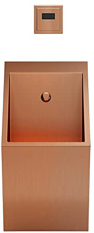 SIMAIT Urinal Troughs,Universal Washout Urinal Wall Mounted Stainless Steel Urinal Funnel, Touchless Washout Urinal Deepen The Bottom, Toilet Bathroom Accessory with Automatic Flush Valve