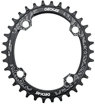 HESHUWEN Kettenblatt Ovaler Kettenblatt 10. 4BCD. Zum MTB Fahrrad-Fahrradkettenring 32T 34 36 38T Ultraleicht-Zähne-Kettenrad 104 BCD Kettenblatt 38 ZäHne(38T)