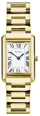 Sekonda Colette Womens Analogue Watch 22mm dial Gold Alloy Strap