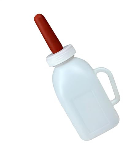 ABS Calf Nursing Bottle Lamb Feeding Bottle with Nipple Feeder Bottle Horizontal Cow Durable Livestock Nursing Milk Feeder Feeding Bottle Lamb Bottle for Sheep, Farmhouse
