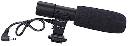 Hemobllo Professional Dslr Camera External Interview Recording Mic Phone Vlog Camcorder