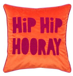 PAD Letters HIP HIP, Purple-orange, 45 x 45 cm