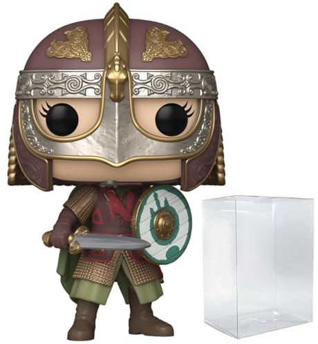 POP Filme: Der Herr der Ringe – Battle Eowyn mit Helm, limitierte Auflage, Chase Funko, Vinyl-Figur (zusammen mit kompatibler Box-Schutzhülle), mehrfarbig, 9,5 cm