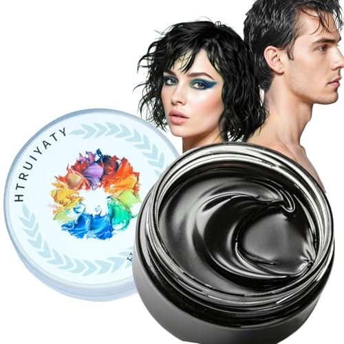 Temporäre Haarfarbe Wachs Auswaschbare Haartönung Natürliche Farbiges Haarwachs für Kinder Männer Frauen Cosplay Halloween