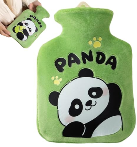 Hot Bottle Water Bag | Panda Pattern Hand Feet Warmer,Warm Hot Water Bottles Pouch - for Women Men Neck Shoulder Waist Foot Hand Leg Body Camping Car