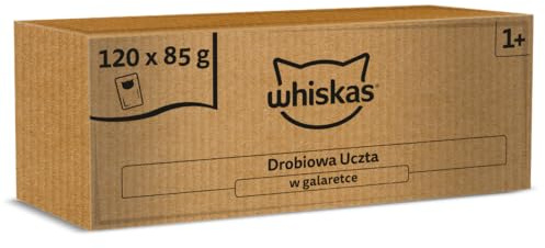 Whiskas Geflügel Gelee Katzenfutter nass in Pads 120x 85g