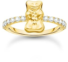 THOMAS SABO Damen-Damenring 925er Silber Zirkonia 54, Gold 32030774
