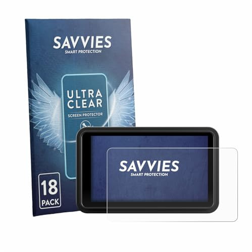 Savvies 18 Stück Schutzfolie für Atomos Ninja RAW 5 Displayschutz-Folie Ultra-Transparent