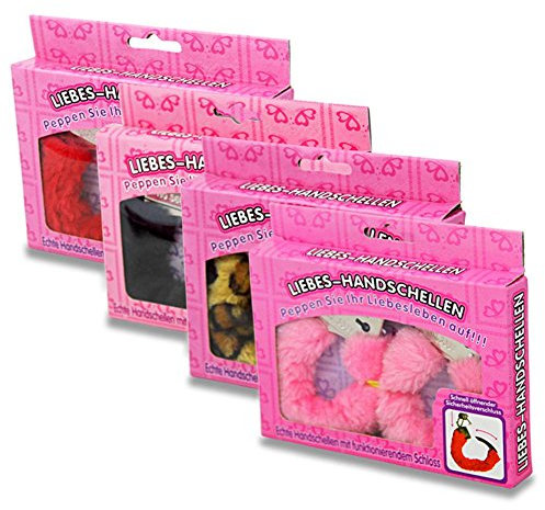 Plüsch Handschellen schwarz