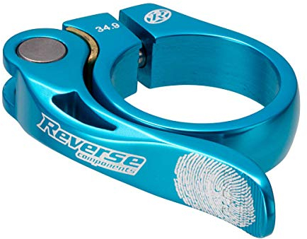 Reverse Long Life Sattelklemme mit Schnellspanner 34.9mm hell blau