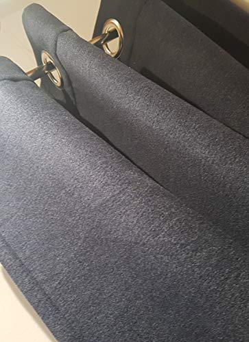 NOVUM fix Filzvorhang mit Ösen Softfilz Thermovorhang Kälteschutz Türvorhang Raumteiler Übergardine grau Klimavorhang 138x225cm(BxH)