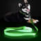 ChalkLit LED Hundeleine, Beleuchtete Hundeleine über USB Wiederaufladbar, 1,2 m, Weich Wasserdicht Reflektierend, für nächtliche Spaziergänge für große, mittelgroße Haustiere blinkende