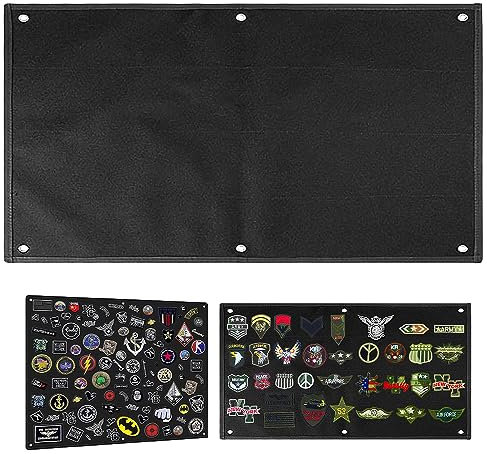 Panneau pour Patch, 110 x 70 cm Patches de Suspension Tableau d'affichage Tactique Panneau Tactique de Support de Patchs Militaires Tapis Mural Cadeaux de fête des pères Patchs Militaires