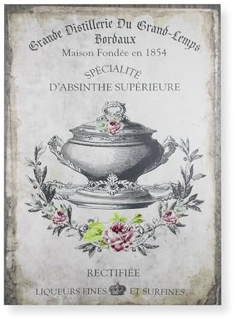 NUVOLE DI STOFFA Quadro su tela decorativo Vintage Zuppiera 6715