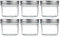 Danmu Art 16pcs 100ml Glass jam Jars with Metal Lids, Wide Mouth Small Glass Jars for Chutney,Yogurt Pudding,Spices (16)