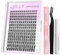 VEYESBEAUTY Faux Cils Kit Extension Cils Newbie's Five-Second Cils Individuels Avec Colle Volume Russe Cluster Lashes Mixte Diy à La Maison Cils Individuels (Dreamy Kit, 8-16mm)