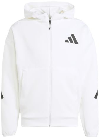 adidas Men's New Z.N.E. Zip-Hoodie White S