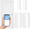 WIYETY Sensor de puerta WiFi de 2 piezas, sensor de alarma de puerta, sensor de contacto de ventana inalámbrico WiFi, sensor de contacto de ventana inteligente para la seguridad del hogar, Smart Tuya