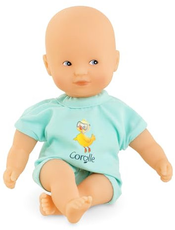 Corolle - Mon Premier Poupon, Mini Bain, Bleu, 20cm, dès 18 Mois, 9000120310
