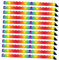 NUOBESTY 12 Stück Collage Pinnwand Pinnwand Zierleiste Bulletin Randstreifen Bunte Magnetische Bordüre Festival Magnetische Pinnwand Rand Magnetische Whiteboard Streifen Tafel