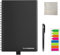NEWYES Reusable Notepad, A5 Size, Smart Notebook, 20 Erasable Sheets (Lined) for Scanning, PDF with App Storage, Black