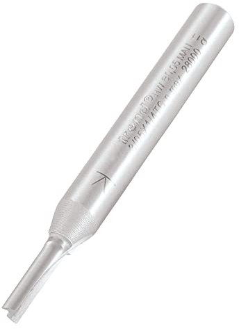 Trend Professional Straight Two Flute Router Cutter Bit, 1/4 Inch Shank, 3mm Cut Diameter, Diameters from 2.0mm to 12.7mm, Tungsten Carbide Tipped, 3/05X1/4TC