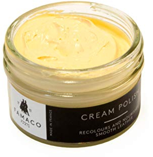 Famaco - Cirage Chaussure - Crème de Beauté - BEIGE CLAIR - Pommadier 50 ml - Ravive les couleurs - Imperméabilise - Brillance longue durée
