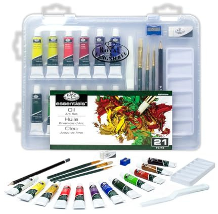 Royal & Langnickel Essentials Clear View Small Case Oil Colour Art Set
