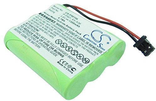 Battery for Panasonic HHR-P505 Ni-MH 3.6V 1300mAh - P-P501, KX-A36, TYPE 1, P-P504, P-P508, P-P510, TYPE 21, HHR-P505, KX-TCA14, RCT-3A-C1