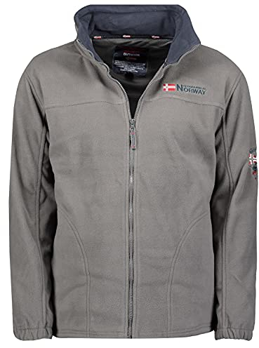 Geographical Norway - Calda giacca da uomo in pile invernale/mezza stagione grigio scuro S