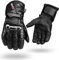 Winter wasserdichte Leder Handschuhe Motorrad Knöchel Schutz - Schwarz, L