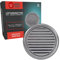MKK lamelles de protection contre les intempéries grille de ventilation en acier inoxydable Ø 125 mm air d'alimentation air d'évacuation rond avec filet anti-insectes garage cuisine salle de bains hotte murale