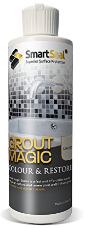 Smartseal Grout Magic - Professional Grade Grout Reviver - Available in 10 Popular Colours - A Grouts Sealer Superior to a Grouts Paint & Grouts Pen - 15year Lifespan - Limestone 237ml
