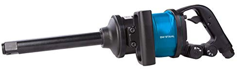 SW-Stahl S3280 Druckluft-Schlagschrauber I 1 Zoll I 3800 Nm I Lange Spindel I Druckluftschrauber für Reifenwechsel