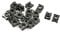 sourcing map 20pcs Vis écrous Vitesse Clip M6 x 1 métal ton bronze Type-U moto plaque immatriculation