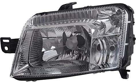 BESTPRICE 1x Hauptscheinwerfer vorne links H4 Frontscheinwerfer mit Stellmotor für Leuchtweiteregulierung, Kompatibel mit FIAT PANDA (169_), PANDA Kasten/Schrägheck (169_)