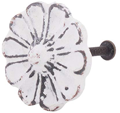 Knober Cast Iron Furniture Knobs Vintage Country House Style Shabby Chic Cupboard Knob Door Handle (Ornament Drop)