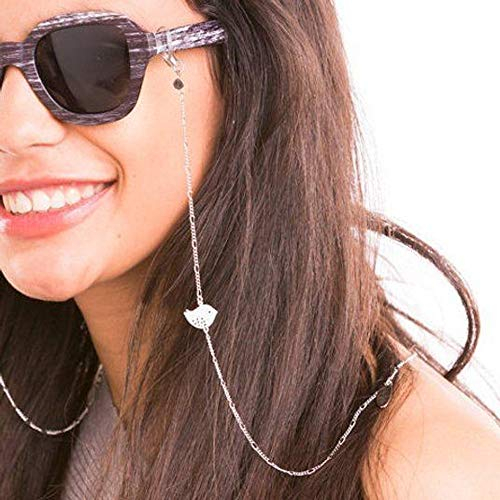 Yienate Boho-Brillenketten mit Legierung, Vogel, rutschfest, Brillenkette, modisches Brillenzubehör, Brillen-Halter, Sonnenbrillen-Halter, für Damen und Mädchen (Gold)