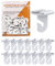 NACETURE Lot de 15 crochets de plafond suspendus à suspendre - Lot de 15 crochets de plafond suspendus pour carrelage de plafond pour grille de salle de classe pour bureau, maison, magasin, mariage