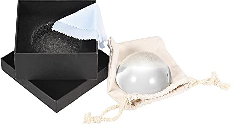 sourcing map Lupe mit 6-facher Vergrößerung, 80 mm, Acryl, halbe Kugel, Leselupe