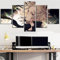 Wondbeau Leinwanddrucke Modulare Wandkunst Wandaufkleber 5 Teiliges Wandbild Druck auf Leinwand Malerei Moderne Abstrakte Poster Mit Rahmen L/150cm×80cm Anime Tokyo Revenger,Hanagaki Takemichi