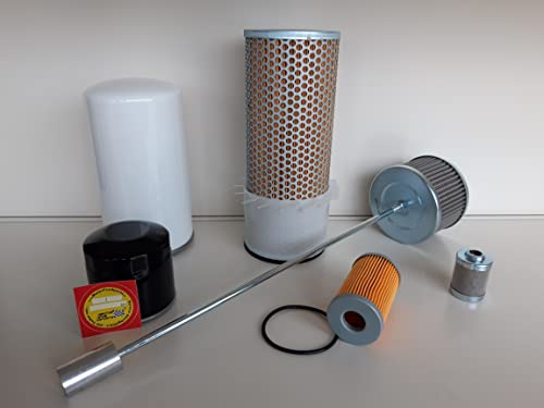 Set di filtri (grande) adatto per filtro olio Takeuchi TB 035, filtro aria, filtro carburante, idraulico