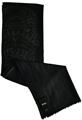 HUGO BOSS BOSS X grau Meissen Kapsel Kollektion Schal Elefant Motiv 50423417 ALEK, grau, One size