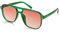 FEISEDY Retro Square Sonnenbrille Damen Herren 70er Jahre Vintage Trendy Brille Klassisch mit Double Brücke UV400 Schutz B2835